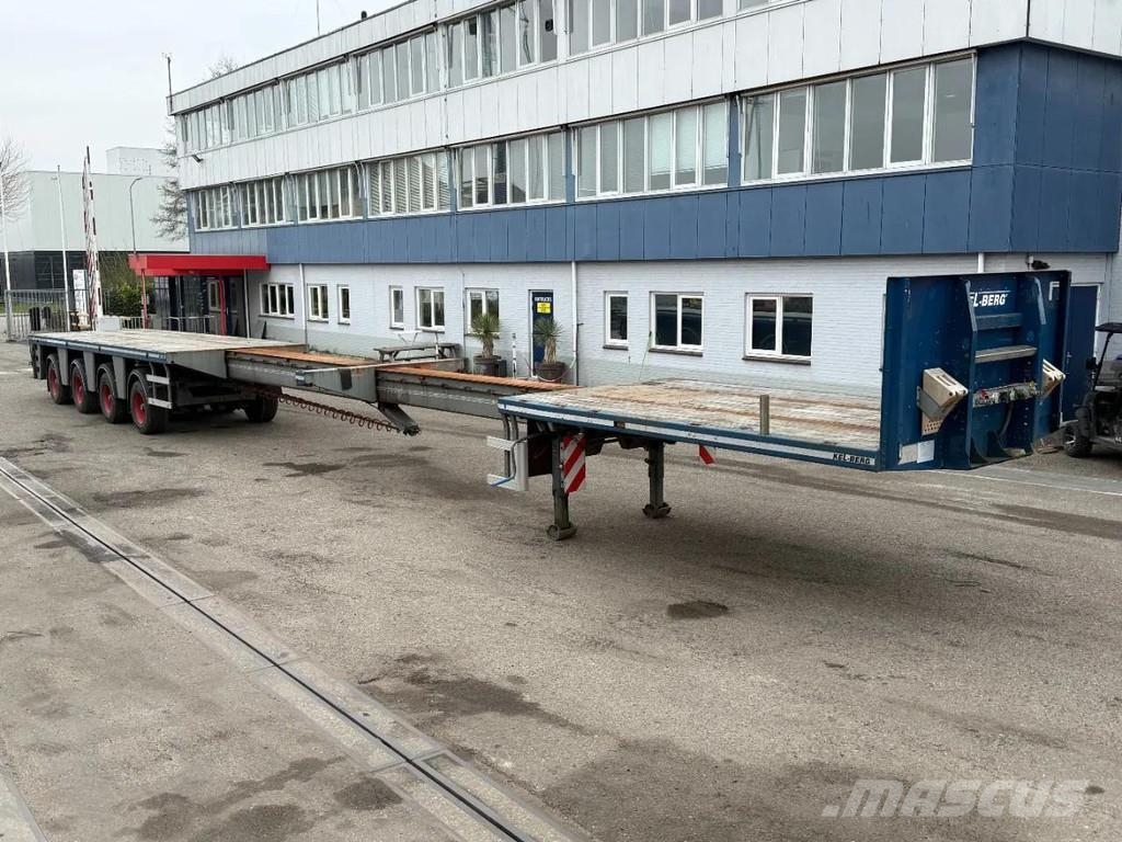 Broshuis 4 AXLE - BPW - 4X STEERING AXLE - DOUBLE EXTENDABL Flatbed/Dropside semi-trailers
