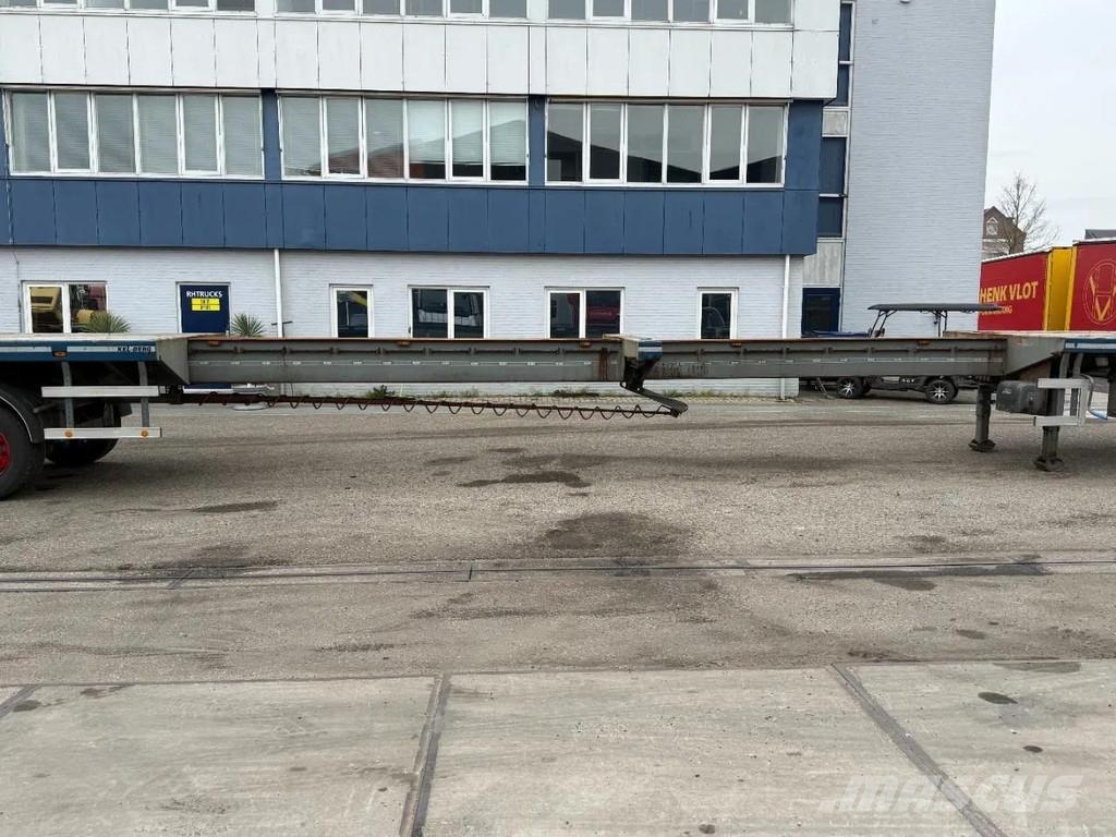 Broshuis 4 AXLE - BPW - 4X STEERING AXLE - DOUBLE EXTENDABL Flatbed/Dropside semi-trailers