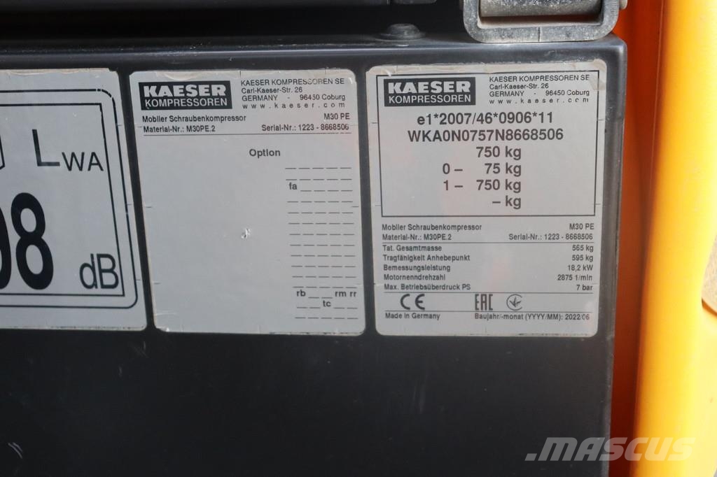 Kaeser M30 M30 Overige generatoren