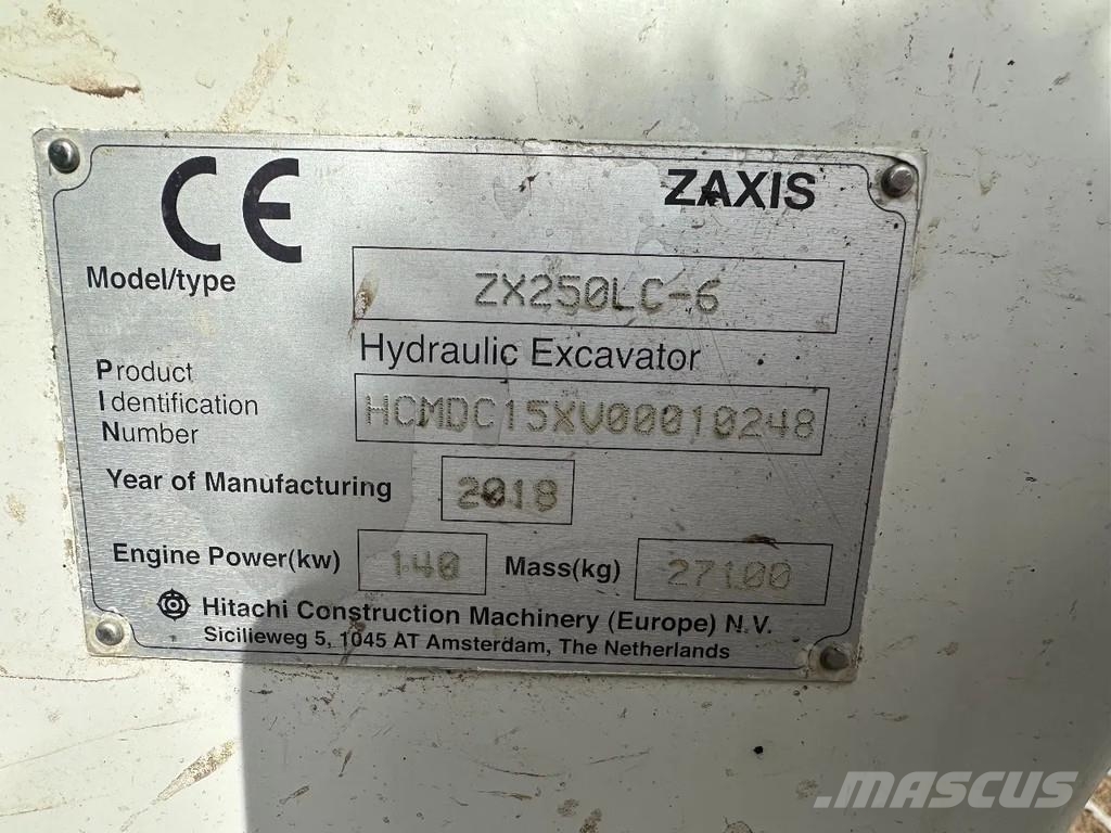 Hitachi ZX250LC-6, 2018, St. Oedenrode, Netherlands - Used crawler