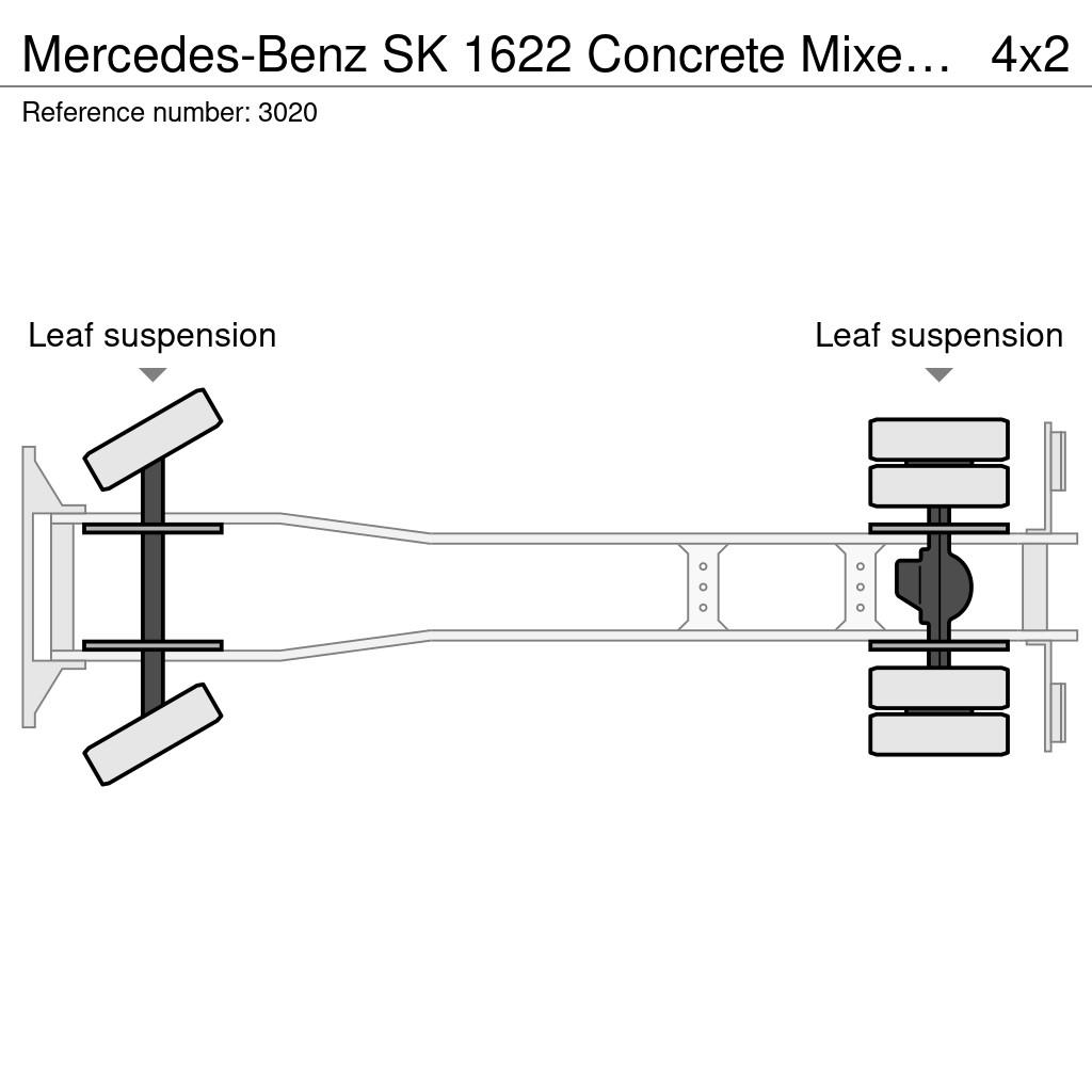 Mercedes-Benz SK 1622 Concrete Mixer V6 Full Steel Suspension Go Camiones hormigonera
