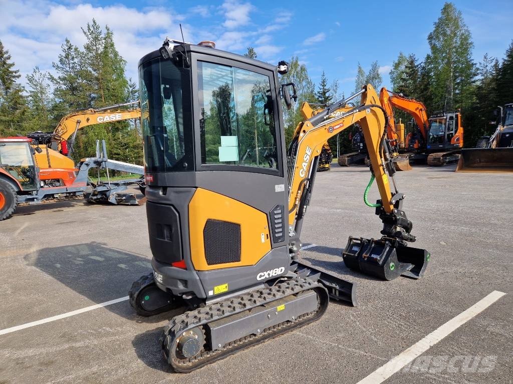 CASE CX 18 D Pyörittäjällä Mini excavators < 7t (Mini diggers)