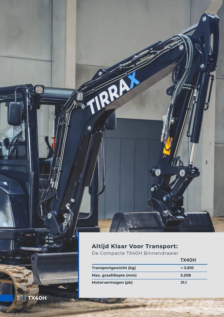 TIRRAX Binnendraaier TX40H Εκσκαφάκι (διαβολάκι) < 7t