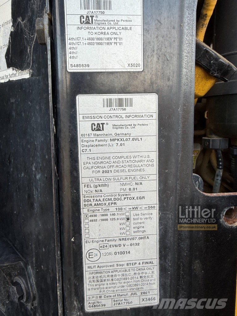 CAT 926 M Gumikerekes homlokrakodók