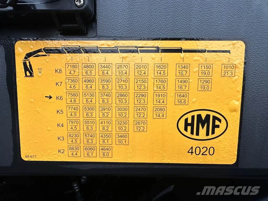 MAN TGS 35.470 8X4 HMF 4020-K6 + FJ 600 K4 KRAAN/KRAN/ Vlakke laadvloer met kraan