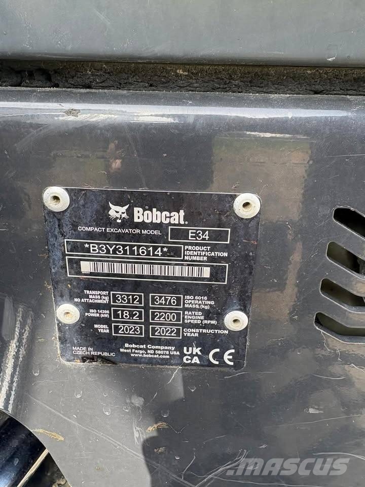 Bobcat E34 Rupsgraafmachines