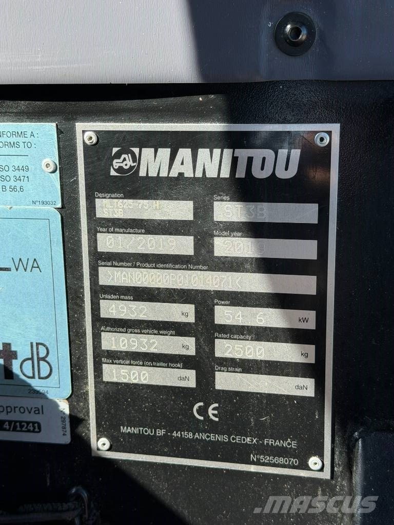 Manitou MLT 625-75 H Manipuladores telescópicos agrícolas