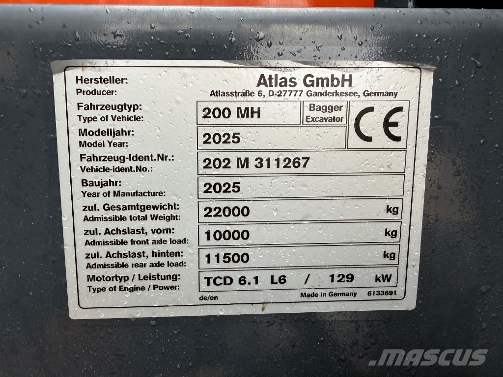 Atlas 200 MH - 200MH - 180 MH - 250 MH Bagri za prekladanje primarnih/sekundarnih surovin