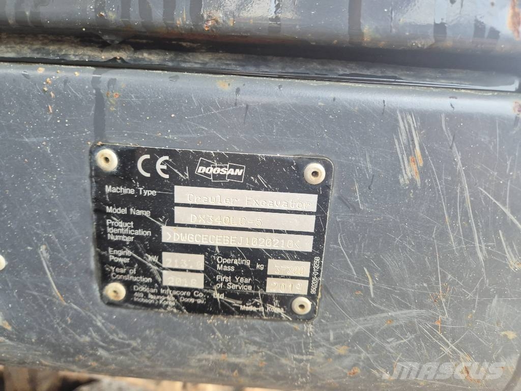 Doosan DX340 LC-5 대형 굴삭기 29톤 이상