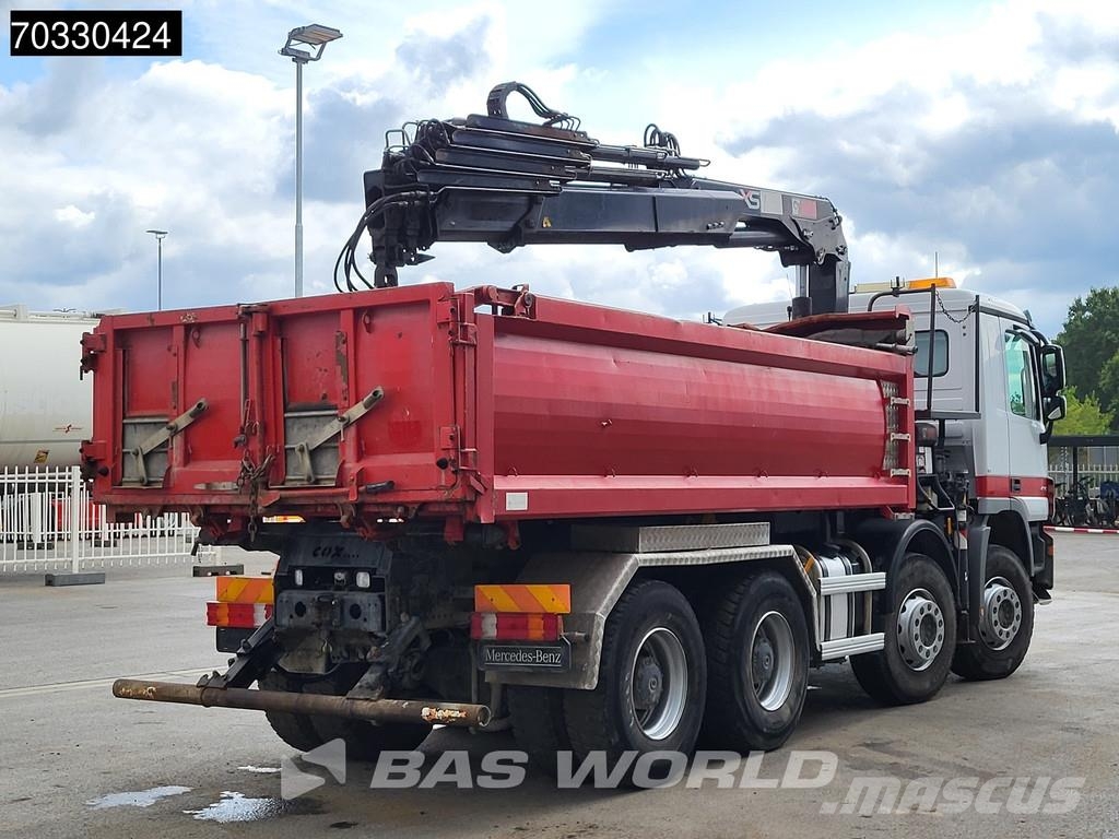 Mercedes-Benz Actros 4141 8X4 HIAB 166 D-4 Hiduo Crane 11m3 2-wa Caminhões basculantes