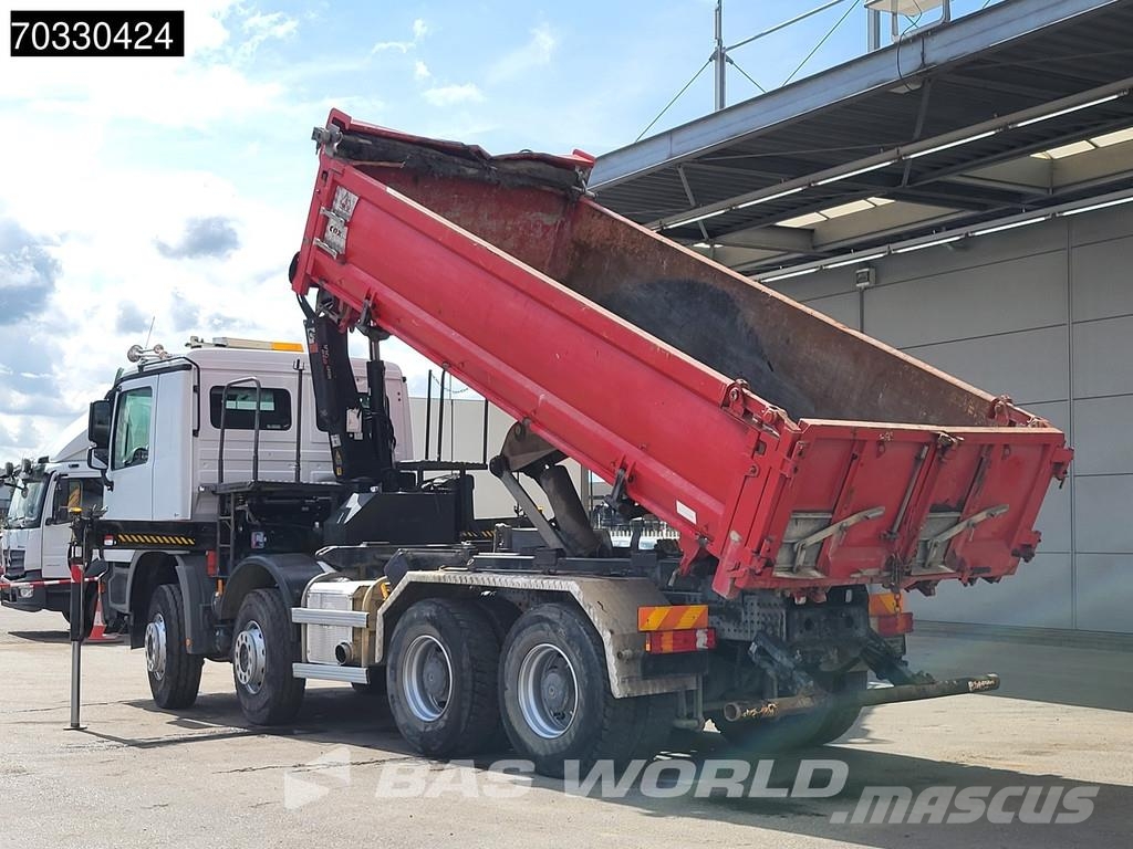 Mercedes-Benz Actros 4141 8X4 HIAB 166 D-4 Hiduo Crane 11m3 2-wa Caminhões basculantes