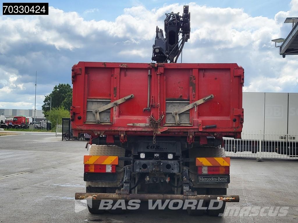 Mercedes-Benz Actros 4141 8X4 HIAB 166 D-4 Hiduo Crane 11m3 2-wa Lastbiler med tip
