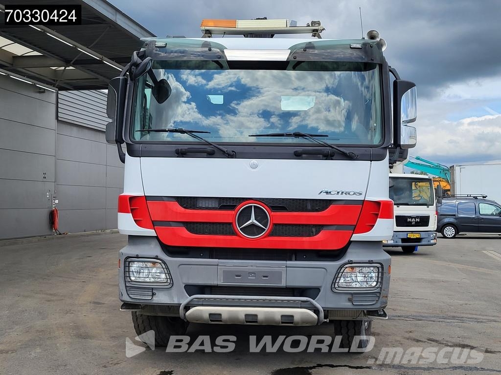 Mercedes-Benz Actros 4141 8X4 HIAB 166 D-4 Hiduo Crane 11m3 2-wa Lastbiler med tip