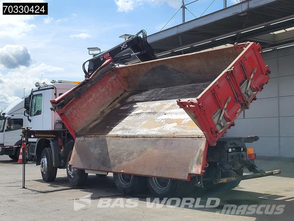 Mercedes-Benz Actros 4141 8X4 HIAB 166 D-4 Hiduo Crane 11m3 2-wa Caminhões basculantes