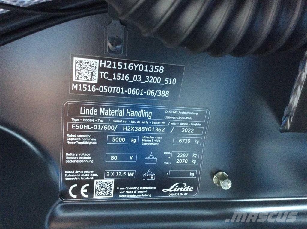 Linde E50/600HL Sähkötrukit