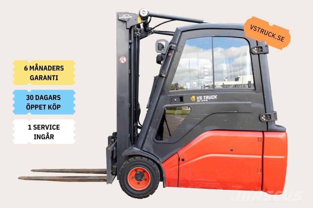 Linde E20L-01,Kompakt motviktstruck m batteri från 2019 Elektrikli forkliftler