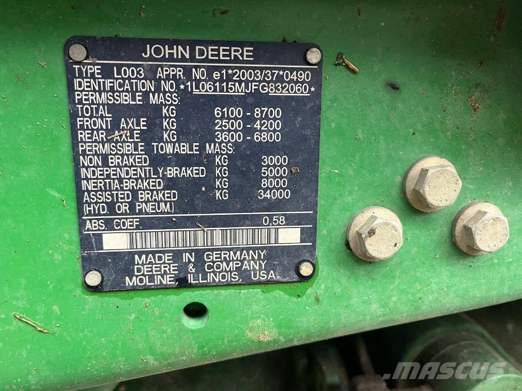 John Deere 6115M Трактори