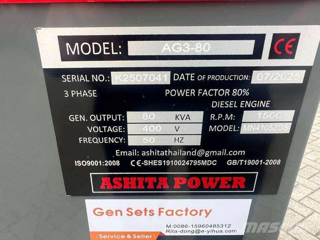 Ashita AG3-80 Diesel Generatoren