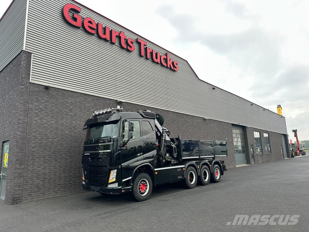Volvo FH 500 8X4 TREKKER-BAKWAGEN +HIAB 408-8+LIER KRAAN Kranen voor alle terreinen