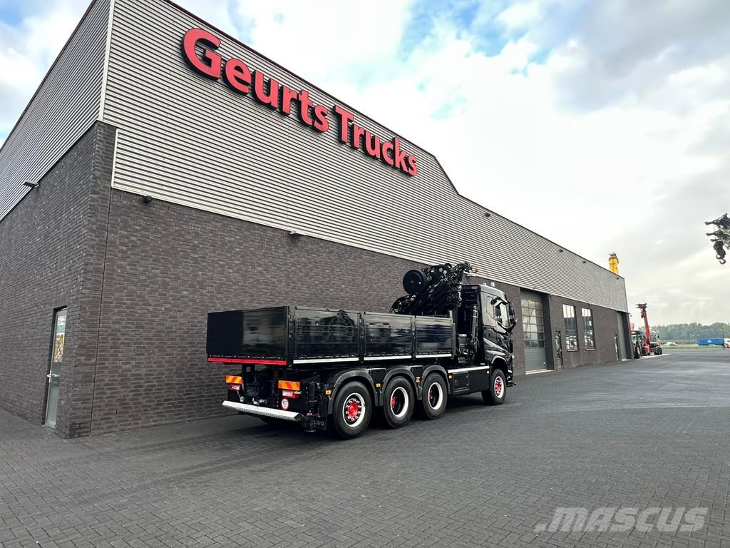 Volvo FH 500 8X4 TREKKER-BAKWAGEN +HIAB 408-8+LIER KRAAN Kranen voor alle terreinen
