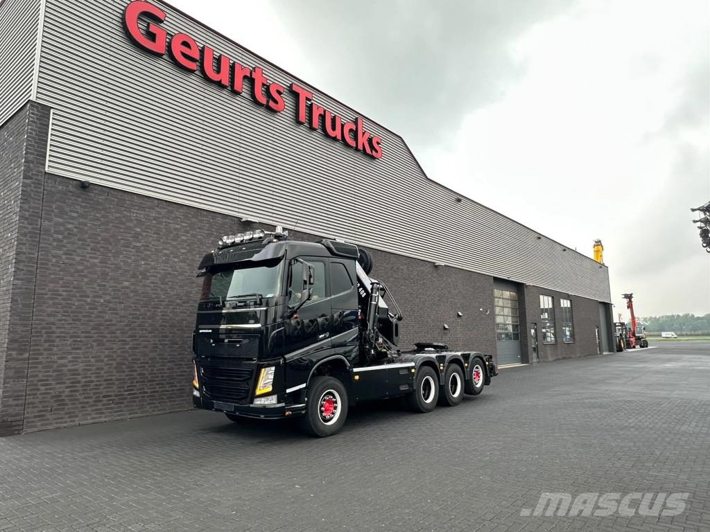 Volvo FH 500 8X4 TREKKER-BAKWAGEN +HIAB 408-8+LIER KRAAN Kranen voor alle terreinen