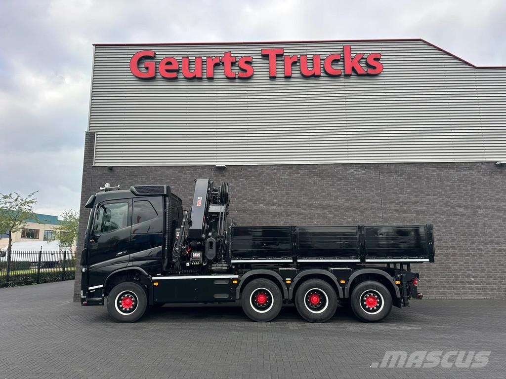 Volvo FH 500 8X4 TREKKER-BAKWAGEN +HIAB 408-8+LIER KRAAN Kranen voor alle terreinen