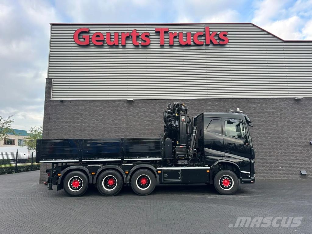 Volvo FH 500 8X4 TREKKER-BAKWAGEN +HIAB 408-8+LIER KRAAN Kranen voor alle terreinen