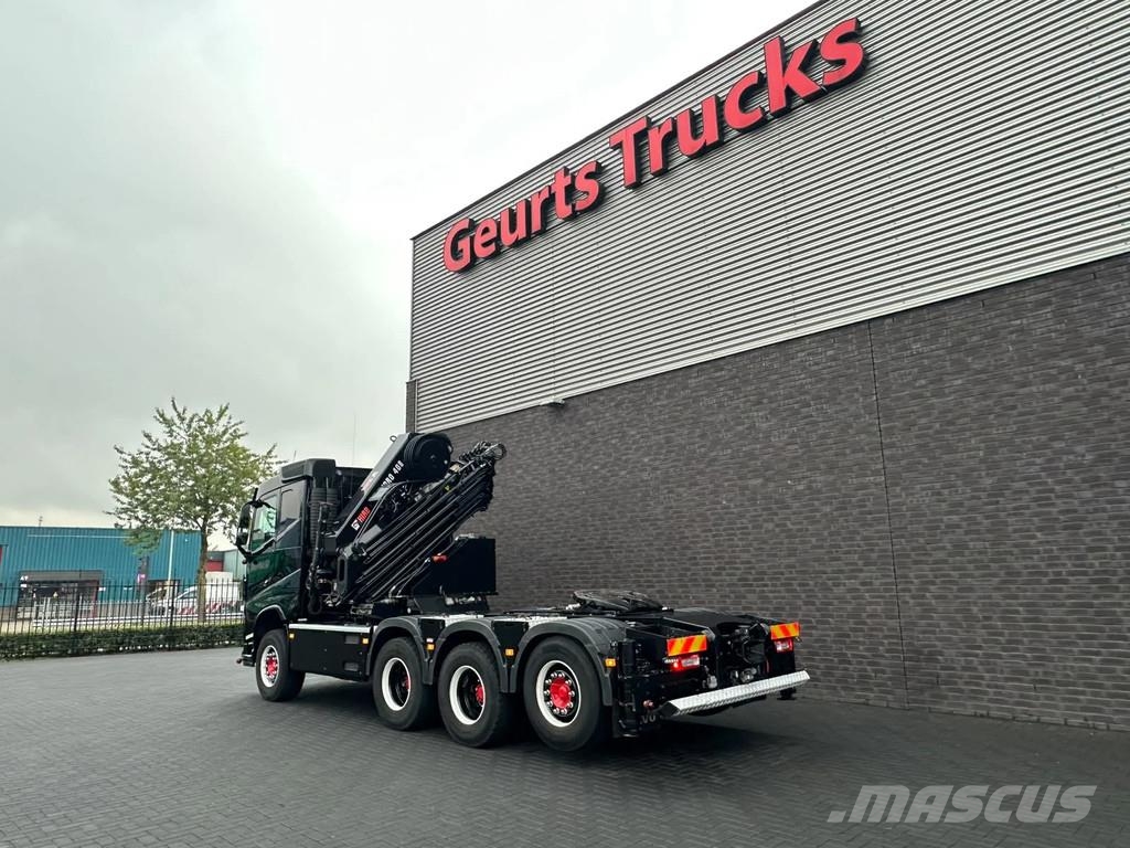 Volvo FH 500 8X4 TREKKER-BAKWAGEN +HIAB 408-8+LIER KRAAN Kranen voor alle terreinen