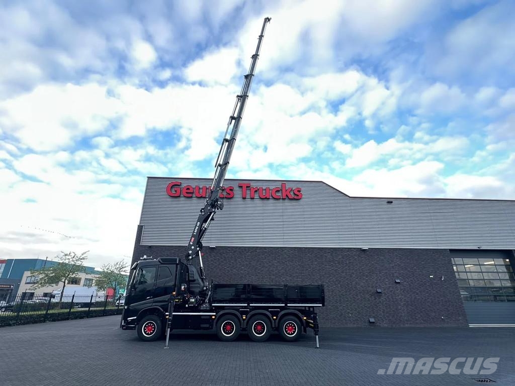 Volvo FH 500 8X4 TREKKER-BAKWAGEN +HIAB 408-8+LIER KRAAN Kranen voor alle terreinen