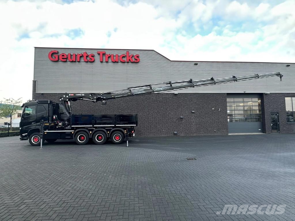 Volvo FH 500 8X4 TREKKER-BAKWAGEN +HIAB 408-8+LIER KRAAN Kranen voor alle terreinen