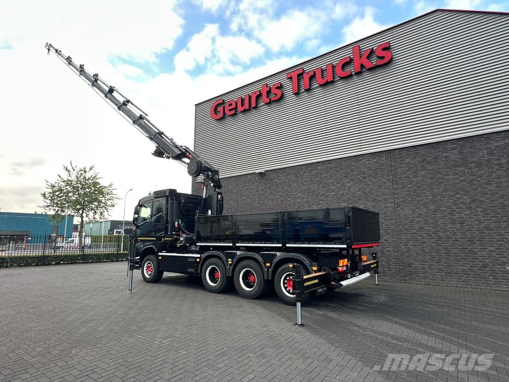 Volvo FH 500 8X4 TREKKER-BAKWAGEN +HIAB 408-8+LIER KRAAN Kranen voor alle terreinen