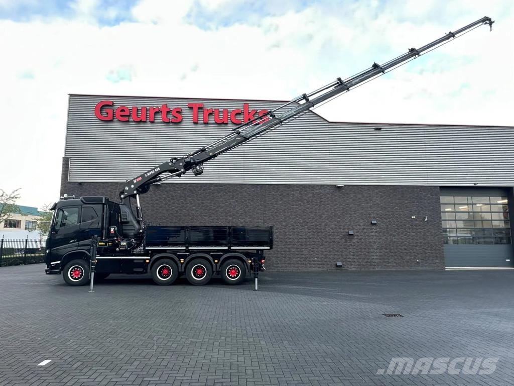 Volvo FH 500 8X4 TREKKER-BAKWAGEN +HIAB 408-8+LIER KRAAN Kranen voor alle terreinen