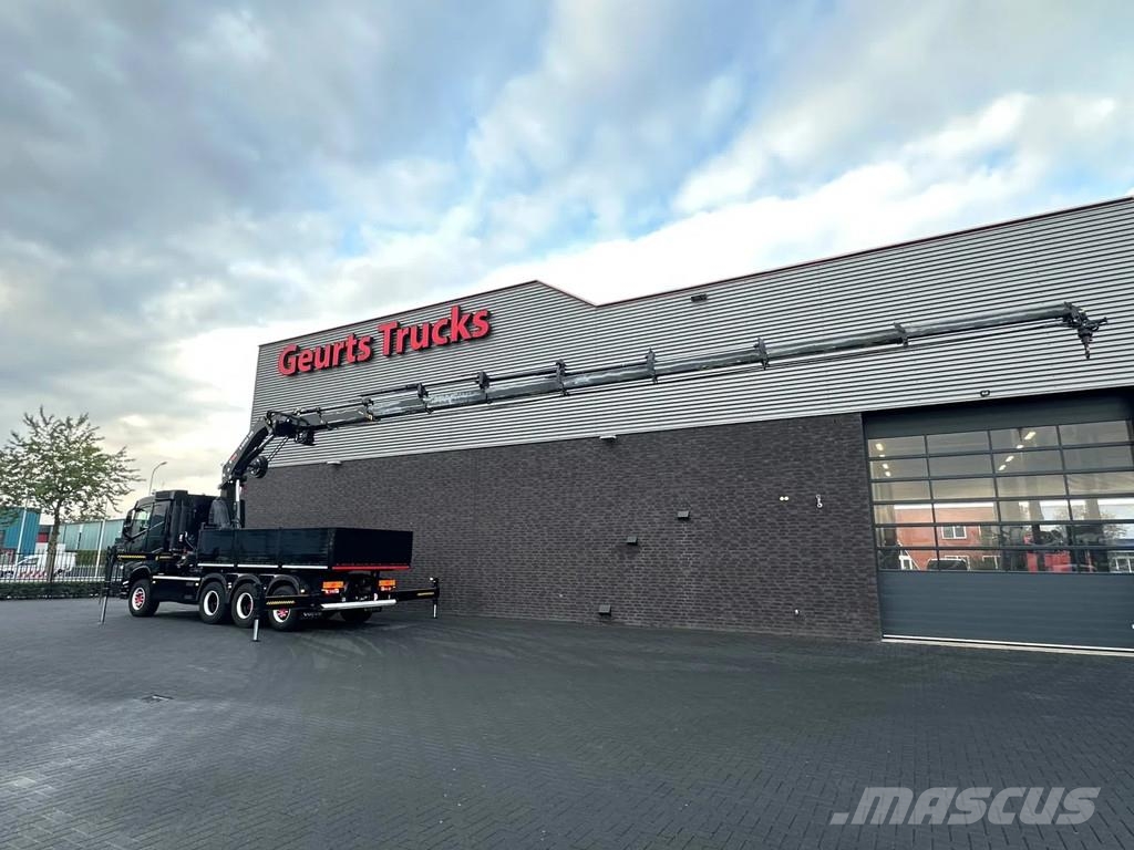 Volvo FH 500 8X4 TREKKER-BAKWAGEN +HIAB 408-8+LIER KRAAN Kranen voor alle terreinen