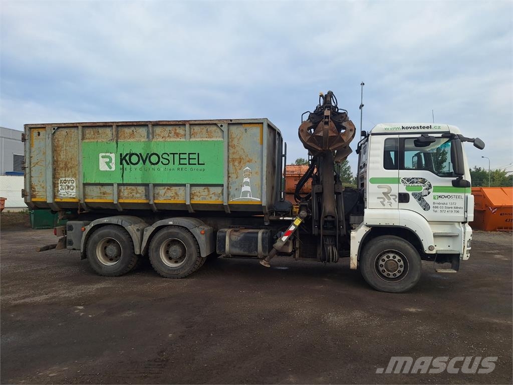 MAN TGS 26.440 6X6H BL + HR KESLA 2014ZT Camion benne