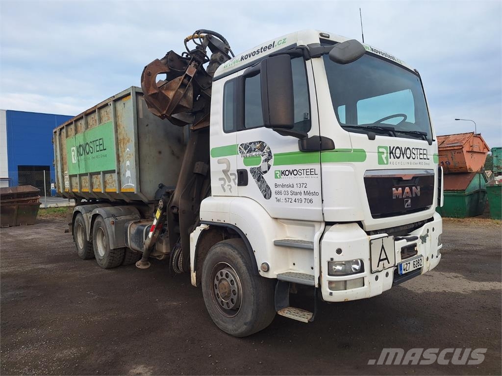 MAN TGS 26.440 6X6H BL + HR KESLA 2014ZT Camion benne