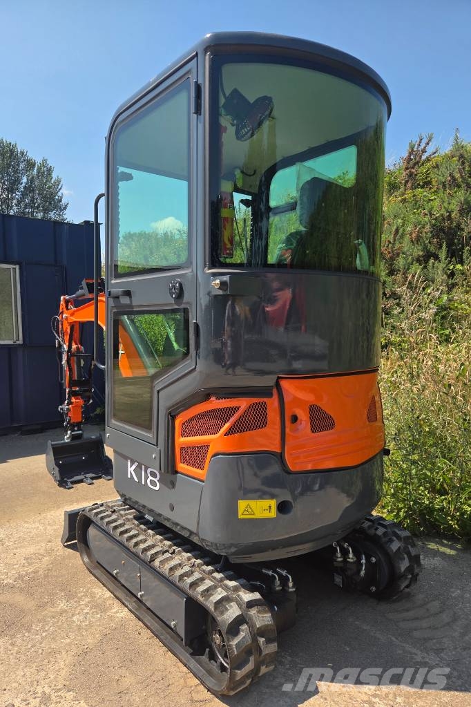KGX K18 Kubota Powered 1.8ton Minigraafmachines < 7t
