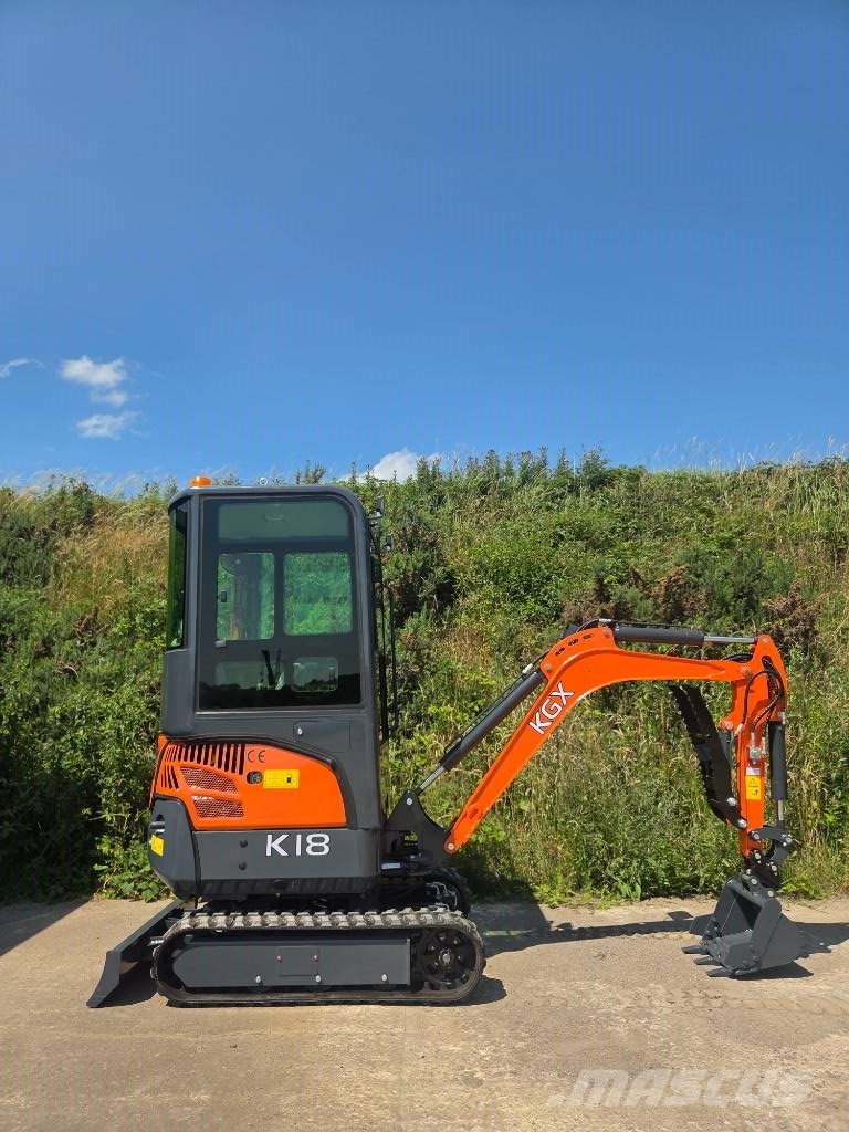 KGX K18 Kubota Powered 1.8ton Minigraafmachines < 7t