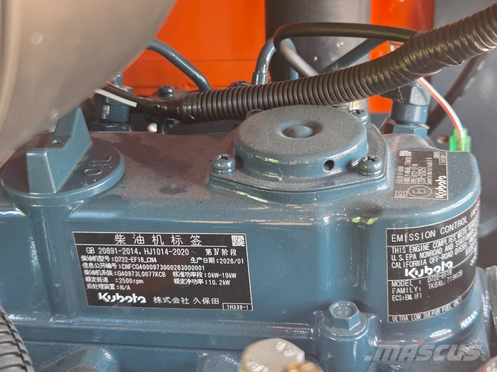 KGX K18 Kubota Powered 1.8ton Minigraafmachines < 7t
