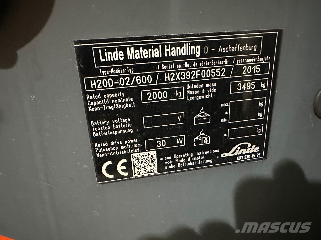 Linde H20D-02 Diesel forklifts