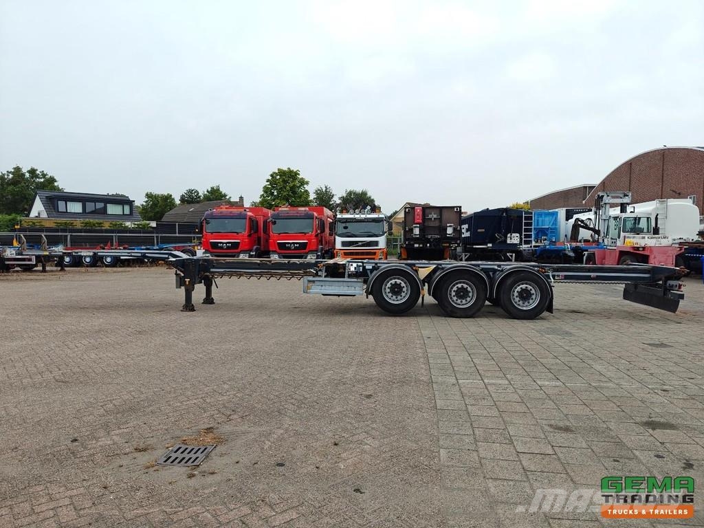 D-tec FT-LS-S Multi - All Connections - Lift Axle - SAF Kontejnerske poluprikolice