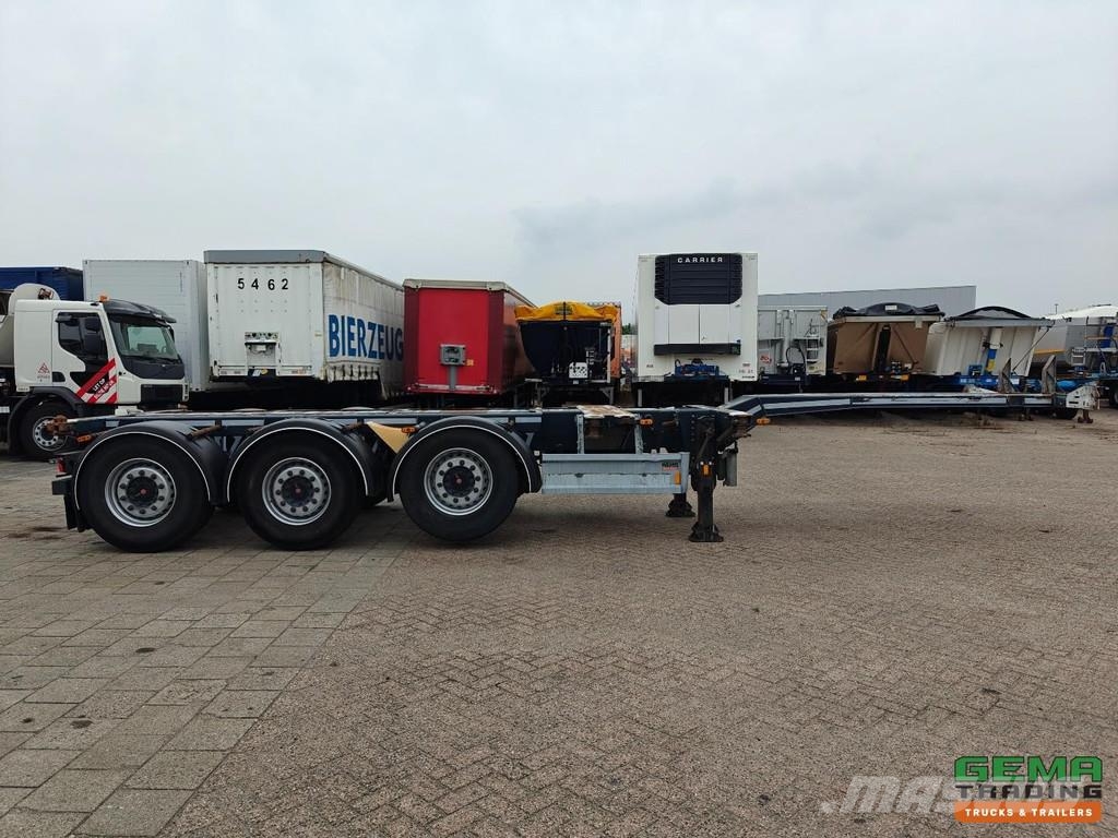 D-tec FT-LS-S Multi - All Connections - Lift Axle - SAF Kontejnerske poluprikolice