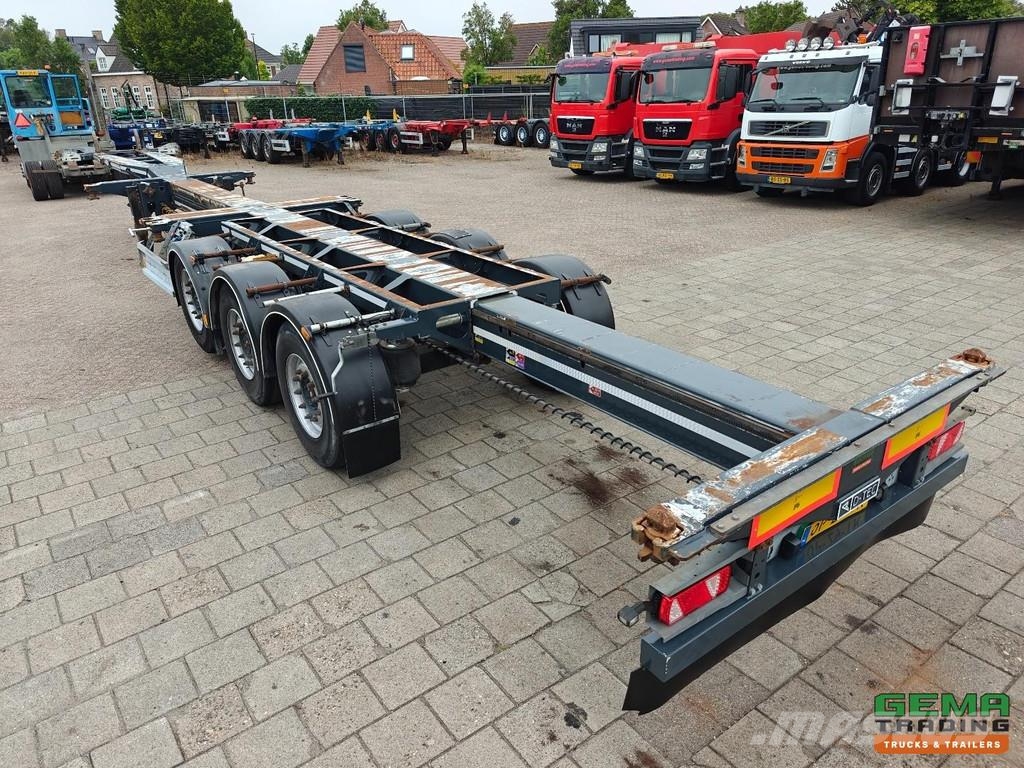 D-tec FT-LS-S Multi - All Connections - Lift Axle - SAF Kontejnerske poluprikolice
