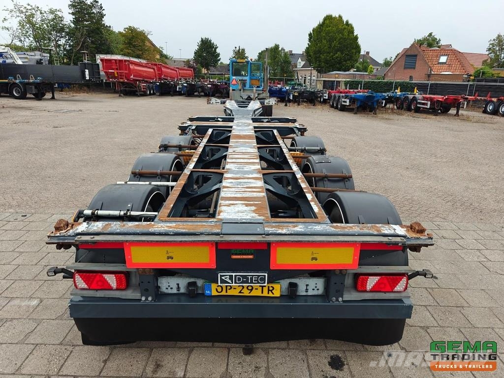 D-tec FT-LS-S Multi - All Connections - Lift Axle - SAF Kontejnerske poluprikolice
