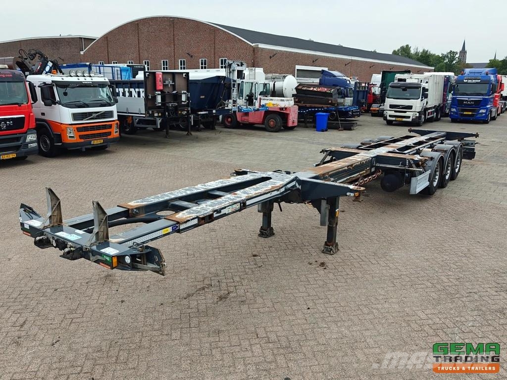 D-tec FT-LS-S Multi - All Connections - Lift Axle - SAF Kontejnerske poluprikolice