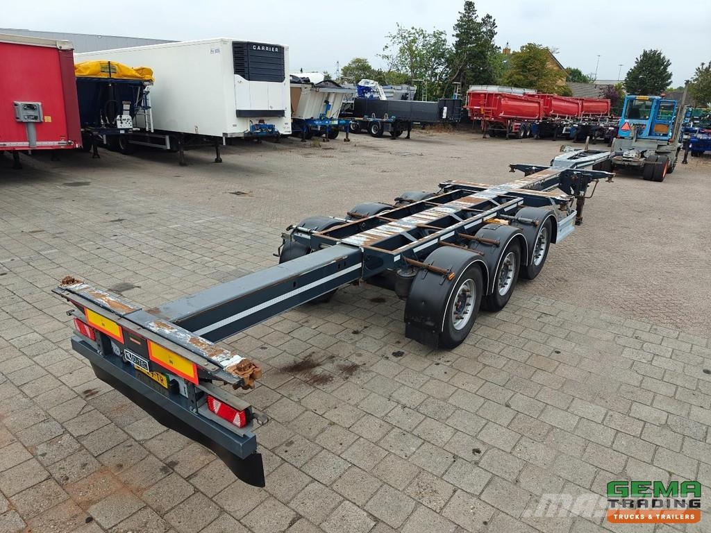 D-tec FT-LS-S Multi - All Connections - Lift Axle - SAF Kontejnerske poluprikolice