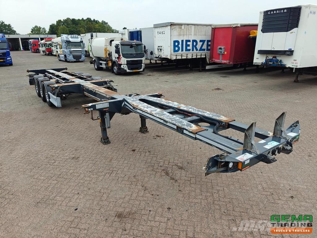 D-tec FT-LS-S Multi - All Connections - Lift Axle - SAF Kontejnerske poluprikolice