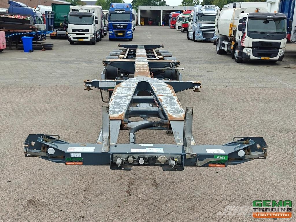 D-tec FT-LS-S Multi - All Connections - Lift Axle - SAF Kontejnerske poluprikolice
