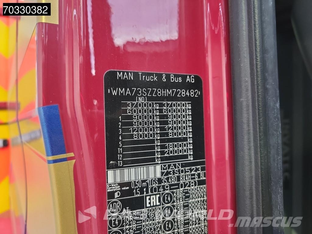 MAN TGS 35.480 8X4 Machine transporter Lift+steering a Camiones portacoches