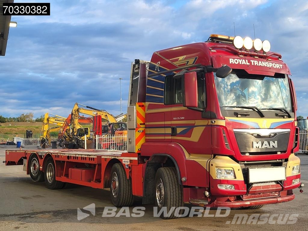 MAN TGS 35.480 8X4 Machine transporter Lift+steering a Camiones portacoches