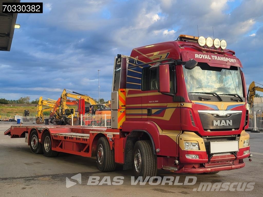 MAN TGS 35.480 8X4 Machine transporter Lift+steering a Camiones portacoches